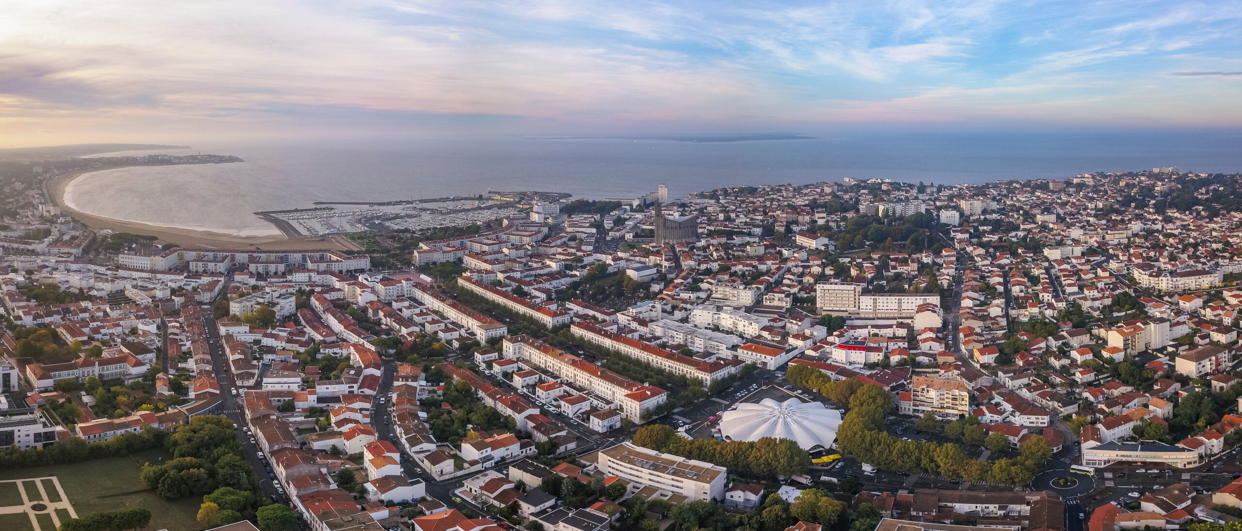Aerial view Royan in France, department Charente Maritime